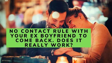 no contact rule when ex is dating